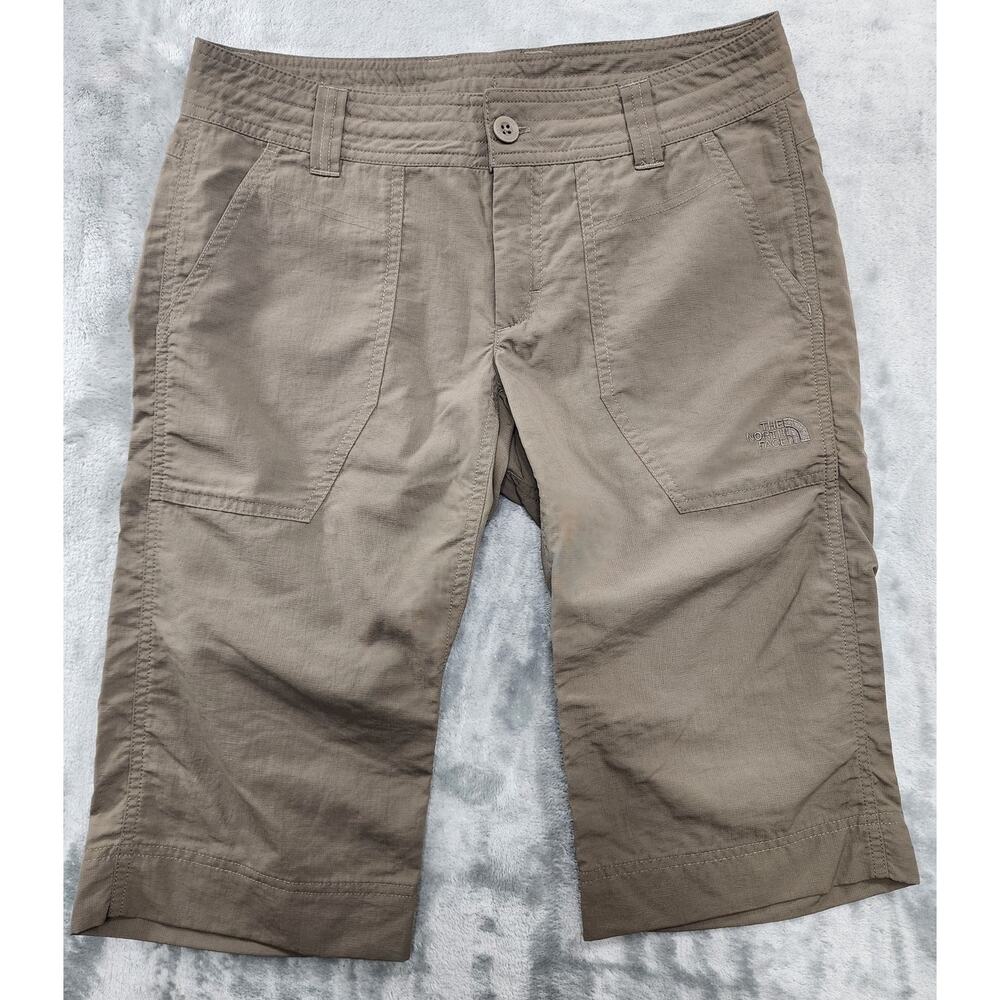 The North Face Pants Womens 6‎ Brown Horizon Noble Nylon Capri Hiking Outdoors
